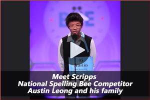 Video: Meet Scripps National Spelling Bee Competitor - Austin Leong and his family  
